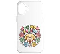 Custodia per iPhone 16 Plus Dog Mom Energy Sweet Puppy Paws