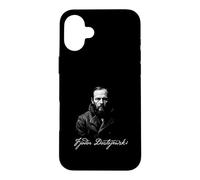 Custodia per iPhone 16 Plus Dostojevski Romanziere Russo Stile Ritratto