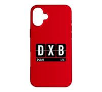 Custodia per iPhone 16 Plus DXB Dubai Emirati Arabi Viaggi Codice Aeroporto Paese Souvenir
