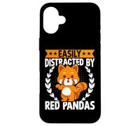 Custodia per iPhone 16 Plus Easily Distracted by Red Pandas Funny Cute Kawaii Red Panda