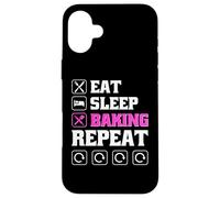 Custodia per iPhone 16 Plus Eat Sleep Bake Repeat Women Funny Mother's Day Baking Mom
