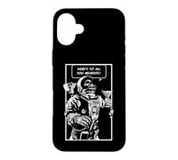 Custodia per iPhone 16 Plus Ecco a tutti voi strani astronauta teschio gotico morto