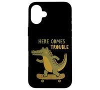 Custodia per iPhone 16 Plus Ecco che arriva il problema Crocodile Skateboard Skateboard