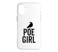 Custodia per iPhone 16 Plus Edgar Allan Poe Divertente Poe Ragazza Hipster Bookworm Libro Nerd