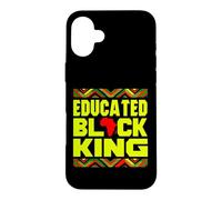 Custodia per iPhone 16 Plus Educated Black King African Pride Empowerment Graphic
