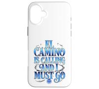 Custodia per iPhone 16 Plus El Camino chiama la citazione escursionistica con gradiente