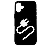 Custodia per iPhone 16 Plus Electrical Outlet Plug and Socket Couples Halloween Costume