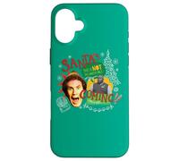 Custodia per iPhone 16 Plus Elf Movie Santa's Coming