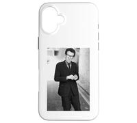 Custodia per iPhone 16 Plus Elvis Costello Guardando la foto dell'era dei detective 1977
