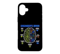 Custodia per iPhone 16 Plus Engineer's Brain Funny Engineering Humor Problem Solver