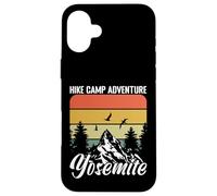 Custodia per iPhone 16 Plus Escursionismo Camp Avventura Parco Nazionale Yosemite Esc