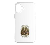 Custodia per iPhone 16 Plus Escursionismo nella foresta dei funghi Wanderer nel bosco