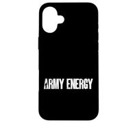 Custodia per iPhone 16 Plus Esercito Energia Stile Militare Mentalità Tipografia Grafica