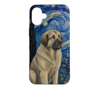 Custodia per iPhone 16 Plus Estrela Mountain Dog Van Gogh Notte stellata