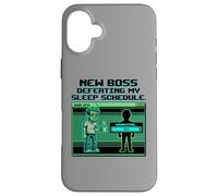 Custodia per iPhone 16 Plus Expecting Dad Gamer New Boss Sleep Schedule