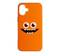 Custodia per iPhone 16 Plus Eyeball Funny Monster Face Graphic Halloween Costume