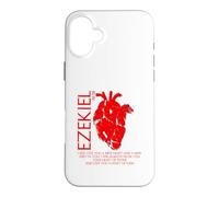Custodia per iPhone 16 Plus Ezechiele 36:26 Nuovo Cuore Inspirational Christian