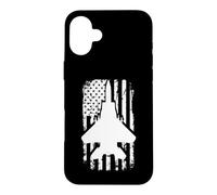 Custodia per iPhone 16 Plus F15 Eagle US Flag Fighter Airplane Jet Plane Aircraft