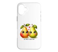Custodia per iPhone 16 Plus Facciamo un ottimo gioco di parole di coppia con pera e frutta carina