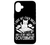 Custodia per iPhone 16 Plus Faccio il mio pane e non mi fido del governo