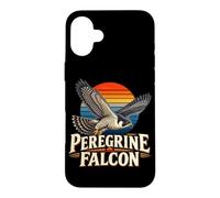 Custodia per iPhone 16 Plus Falco pellegrino Raptor Amante Birdwatching