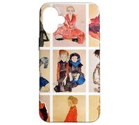 Custodia per iPhone 16 Plus Famosi ritratti di bambini di Egon Schiele (arte classica)