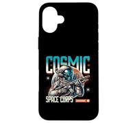 Custodia per iPhone 16 Plus Fantascienza Cosmic Space Corps Alien Warrior Battalion