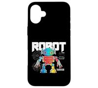 Custodia per iPhone 16 Plus Fantascienza Robot Alimentato Da Codice Guidato Da Logica