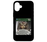 Custodia per iPhone 16 Plus Faraone King Tut C'è movimento alla tua porta d'ingresso Egpyt