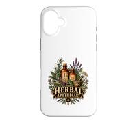 Custodia per iPhone 16 Plus Farmacia a base di erbe vintage botanico amante delle erbe