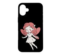 Custodia per iPhone 16 Plus Fata Danzante dai Capelli Rossi con le Ali