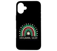 Custodia per iPhone 16 Plus Favignana Sicilia, Italia Bel Arcobaleno Design