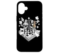 Custodia per iPhone 16 Plus Figure di battaglia di scacchi Chessman Scacco matto Scacchi