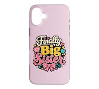 Custodia per iPhone 16 Plus Finalmente Big Sister Annuncio Ragazza Fratello