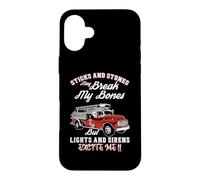 Custodia per iPhone 16 Plus Firefighter Lights And Sirens Excite Me Fire Truck Driver
