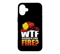 Custodia per iPhone 16 Plus Firefighter WTF Where's The Fire Firefighters Lovers