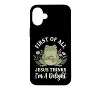 Custodia per iPhone 16 Plus First Of All Jesus Thinks Im A Delight