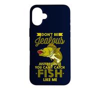Custodia per iPhone 16 Plus Fisher Baitcast Catch Pescatori Amo Pesca Pescatori Pesca