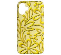 Custodia per iPhone 16 Plus Floral Daisy Flower Patterns For Summer Sun Pastel Yellow