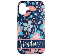 Custodia per iPhone 16 Plus Floral Grandma Love from Grandkids Mother's Day