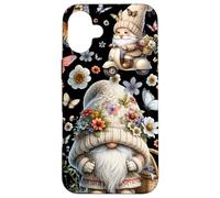 Custodia per iPhone 16 Plus Floral Summer Gnome With Butterflies Cute Flower Pattern