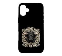 Custodia per iPhone 16 Plus Follow The Word Not The Herd Christian Bible Verse Scripture