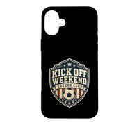 Custodia per iPhone 16 Plus Football Collection Kick off the Weekend Soccer Club