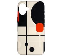 Custodia per iPhone 16 Plus Forme astratte geometriche minimaliste grafiche moderne a griglia