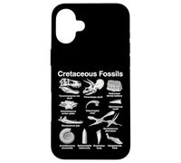 Custodia per iPhone 16 Plus Fossili del Cretaceo Paleontologia Ossa di Teschio di Dinosauro
