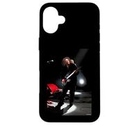 Custodia per iPhone 16 Plus Foto dal vivo di Robert Smith The Cure di Andy Willsher