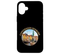 Custodia per iPhone 16 Plus Fotorealistico Copenaghen Viaggio Souvenir Regalo Turistico