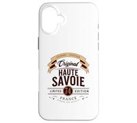 Custodia per iPhone 16 Plus Francia Vintage Haute-Savoie Dipartimento Francese