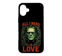 Custodia per iPhone 16 Plus Frankenstein Ho bisogno di amore | Grunge Horror Halloween
