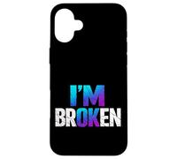 Custodia per iPhone 16 Plus Frase Emotiva sulla Vulnerabilità e Rottura